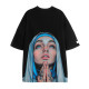 MWM Unisex κοντομάνικη μπλούζα Faces Print Ultra-Oversized Tee